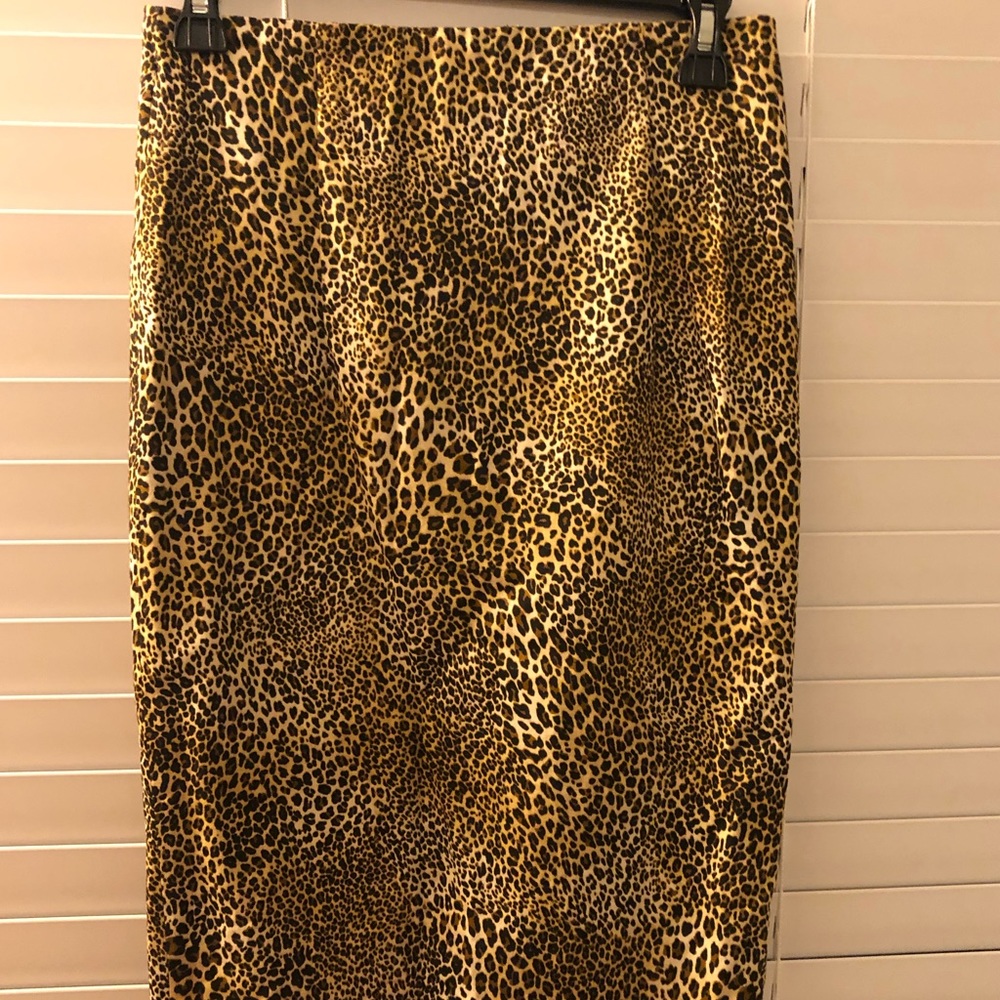 Zara leopard print pencil skirt